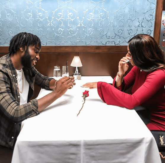 Rakeem Christmas With Fiance Jasmine Jordan